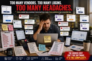 The Hidden Costs of Multiple Marketing Vendors for Local Businesses 1 Hidden Costs to small business graphic